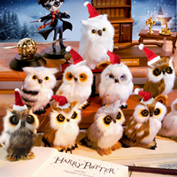 Chouette en peluche Ornement Boule Cadeaux de Noël Ensembles Hibou Pendentif Peluche Jouet Arbre de Noël Ornement Décoration