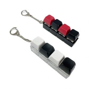 Llavero de juguete de PC totalmente transparente con luz de prueba de descompresión y función de apriete - Product Image 5