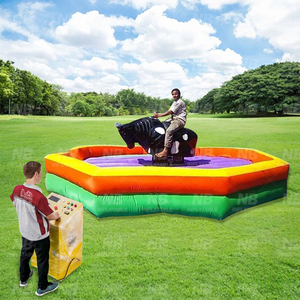Taureau mécanique gonflable personnalisé pour fêtes en plein air, jeu de combat certifié CE, garantie 3 ans, idéal pour les carnavals scolaires et les événements pour enfants - Product Image 5