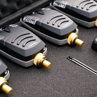 Set Alarm Gigitan Ikan Carp Tahan Air Hirisi dengan Snag Ear Bar, Set Alarm Memancing Nirkabel dengan Suara LED B1230