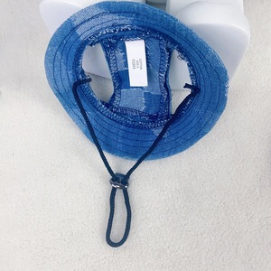 Summer Cool Denim Luxury Dogs Cap com Ear Holes Pet <span class=keywords><strong>Sun</strong></span> <span class=keywords><strong>Hat</strong></span> Verão Ajustável Cat <span class=keywords><strong>Visor</strong></span> Caps Puppy Sport Hats com o logotipo da marca - Product Image 5