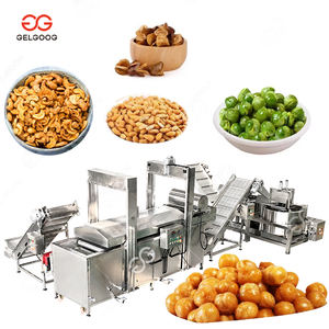 Haricot de pois verts enduit frit faisant la saveur de machine faisant frire la chaîne de production de noix de casse-croûte - Product Image 1