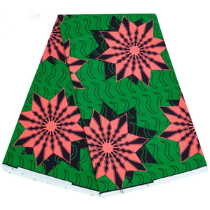 Berbagai Pola Kain Batik Organik Bernapas 100% Katun Gaya Ankara Afrika Kain Batik Afrika Bermotif Lilin Tenun Dobby Disisir