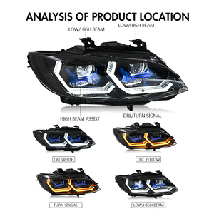 Conjunto de Faros Delanteros LED Xenón A208-1-B, Accesorios de Lámparas Modificadas para Automóviles, para <span class=keywords><strong>BMW</strong></span> E92 E93 <span class=keywords><strong>328i</strong></span> 335i Coupé 2007-2010, Venta al por Mayor - Product Image 2