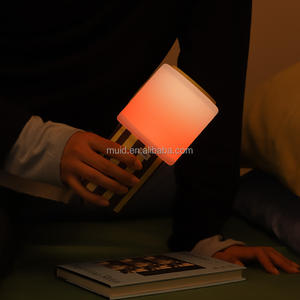 <span class=keywords><strong>Sunset</strong></span> Glow LED Night Light-USB Powered One-Touch Dimming Frosted Shade Base de metal Iluminación ambiental ecológica para relajación - Product Image 6