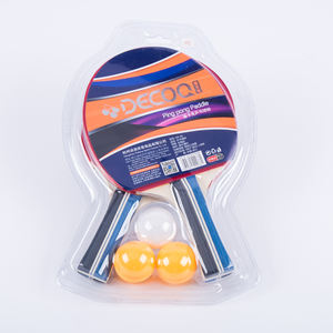 Profesyonel çift yüz sivilce-in kauçuk Ping Pong raket saf ahşap masa tenis raketi taşınabilir spor ekipmanları - Product Image 3