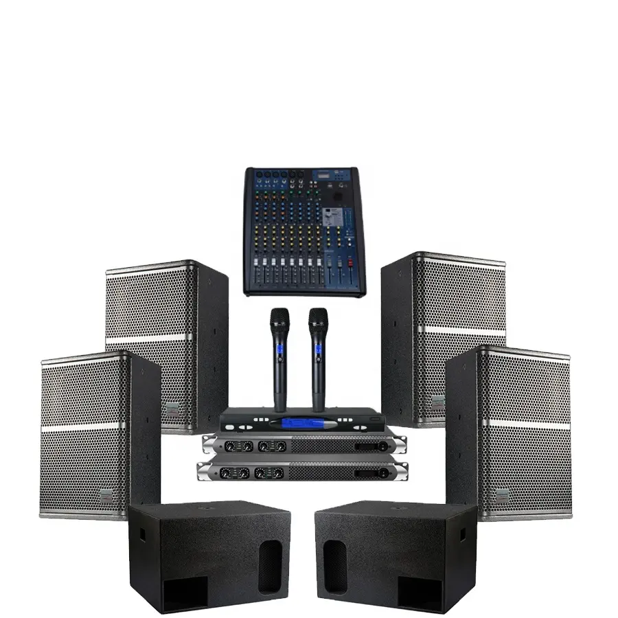 15 inç tam aralıklı hoparlörler sahne monitör hoparlörler DJ PA ses sistemi açık ses seti