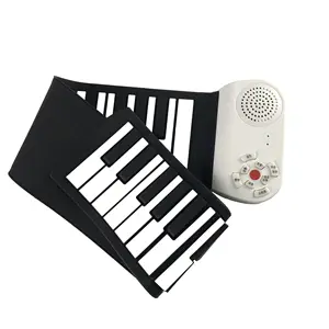 Klassieke Zwart-Witte Toetsen Eerste Muziekinstrument Voor Kinderen 49 Toetsen Handrol Piano