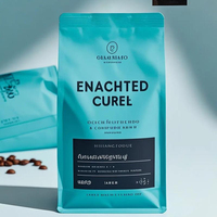 Pochette d'emballage premium à fond carré, imprimée numériquement, résistante à l'humidité, refermable avec fermeture éclair, pour aliments pour animaux, lait, café