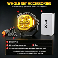 Feux de conduite LED de style Baja avec logo personnalisé, DRL ambre, IP68 pour pick-up, SUV, ATV, UTV