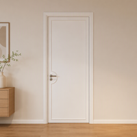 Portes intérieures minimalistes en polymère peintes sur mesure, finition laquée, blanches, pour chambre, salon, villa, appartement, hôtel, décoration
