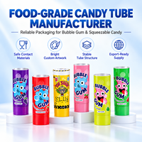 Tube d'emballage alimentaire en aluminium et plastique imprimé sur mesure, haute barrière, facile à presser, 100 ml, bouchon à vis pour bonbons et confitures