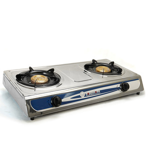 Cuisinière à gaz portable en acier inoxydable à 2 brûleurs, prix avantageux - Product Image 4