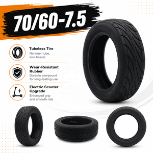 Neumáticos para Scooter de 10 Pulgadas 70/65-6.5, Neumático sin Cámara, Neumático al Vacío para Xiaomi <span class=keywords><strong>Ninebot</strong></span> 9, Segway <span class=keywords><strong>Ninebot</strong></span> <span class=keywords><strong>Mini</strong></span> <span class=keywords><strong>S</strong></span> <span class=keywords><strong>Pro</strong></span>, Scooter Autoequilibrado - Product Image 1