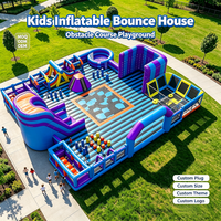 Château Gonflable Commercial avec Toboggan et Trampoline pour Enfants – Vente en Gros Direct Usine