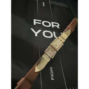 Ceinture en cuir véritable Fiori, cuir de vache, couleur unie, boucle rectangulaire, ceinture décontractée pour femme, réglable - Product Image 1