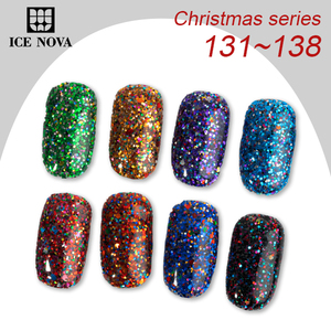 ICE NOVA Glitter Gel Polonais Diamant Shimmer Avec De Nouvelles Couleurs Brillantes <span class=keywords><strong>pour</strong></span> l'Art En Gros Marque Privée Avec Logo Personnalisé Aimant En Résine - Product Image 1