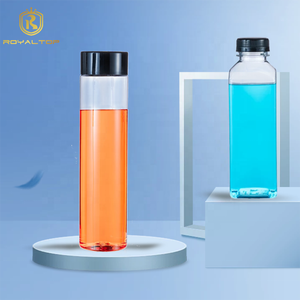 Số lượng lớn Rỗng trong suốt Pet nước giải khát miệng rộng container 12oz 16oz chai nước ép nhựa với nắp cho doanh nghiệp - Product Image 6