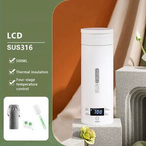 Meraviglioso 500ml portatile intelligente da viaggio <span class=keywords><strong>bollitore</strong></span> elettrico <span class=keywords><strong>Mini</strong></span> acqua calda 304 acciaio inox automatico <span class=keywords><strong>bollitore</strong></span> elettrico tè - Product Image 3