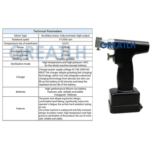 Atacado Brushless Micro Broca Ortopédica Cirúrgica Power <span class=keywords><strong>Saw</strong></span> <span class=keywords><strong>Medical</strong></span> Elétrica Micro Oscilação Serras - Product Image 2