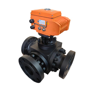 Válvula de Bola de Acero Inoxidable DN80 con Actuador, a Prueba de Explosiones, con Reinicio por Corte de Energía y Cierre de Emergencia - Product Image 2