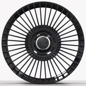 Ruedas forjadas de coche de pasajeros con diseño de malla de radios múltiples 22*9,5 22*11 pulgadas ruedas de coche de carreras de aleación forjada 5x112 para Mercedes BENZ - Product Image 4