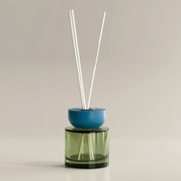Bouteilles diffuseurs de parfum en verre personnalisées en usine, de 50 ml à 300 ml, formes rondes et carrées, écologiques, durables, couleurs personnalisées, logos acceptés