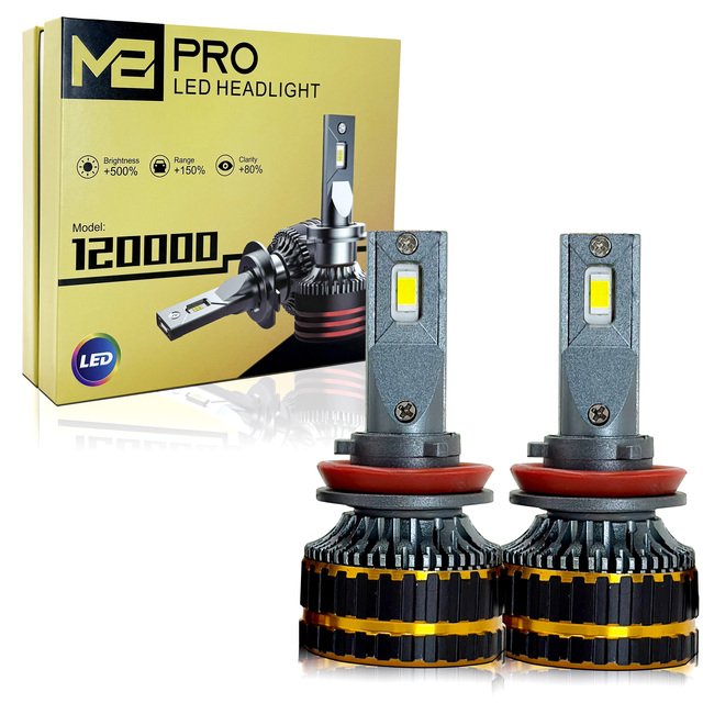 Factory Wholesale Price M8 Pro Max 130w H1 H3 H4 H7 H11 8000k M8pro Ledm8 Led Headlight Lights Bulb for Car Led 120000