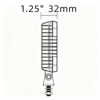 Luz de Trabajo LED de Doble Color de 1400LM, Popular para Remolques y Camionetas de Servicio, Resistente al Agua IP69K, 9-36V, Lámpara de Conducción LED de Aluminio Duradero