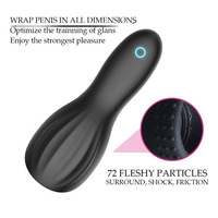 Masturbateur électrique pour hommes, vibrateur en TPE, entraîneur de pénis et masseur de prostate, jouets sexuels étanches, vente en gros