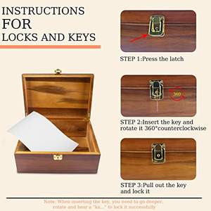 Personalizado Marrom Escuro Caixas De Armazenamento De Madeira Sólida e Dobrável Caixa De Madeira Diferentes Estilos Arborizado Embalado Boxe - Product Image 5