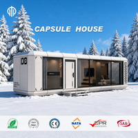 Maison capsule intelligente, hôtel préfabriqué, cabane mobile, maison modulaire, villa de luxe, intérieur personnalisé, acier galvanisé