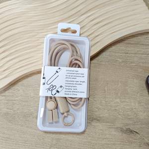 Lanière de téléphone réglable et rétractable, sangle de cou et d'épaule transversale, cordon de sécurité anti-perte avec emballage en boîte pour la vente en gros - Product Image 3