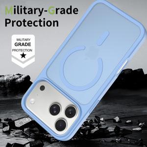 <span class=keywords><strong>เคส</strong></span>โทรศัพท์แม่เหล็กสำหรับชาร์จไร้สาย iPhone 18 17 16 15 <span class=keywords><strong>Pro</strong></span> Max สีน้ำเงินด้าน สัมผัสนุ่ม ป้องกันแรงกระแทก ขายส่ง - Product Image 6