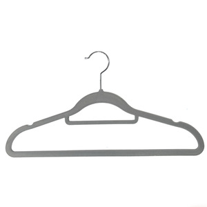 Vente en gros Lot de 50 cintres en velours noir <span class=keywords><strong>design</strong></span> classique antidérapant et fin pour vêtements cintres en plastique pour manteaux et jupes - Product Image 6