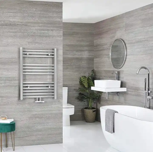 Sèche-serviettes <span class=keywords><strong>chauffant</strong></span> en acier pour salle de bain Sèche-linge hydronique design avec thermostat - Product Image 6