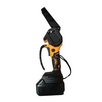 Mini tronçonneuse sans fil, tronçonneuse électrique au lithium portable pour la coupe des branches d'arbres de jardin, l'élagage du bois