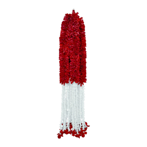 Artificial Red and <b>White</b> Flower Garland Decorative <b>Hanging</b> Floral Mala for Wedding Festival Temple Event Decoration - Product Image 1