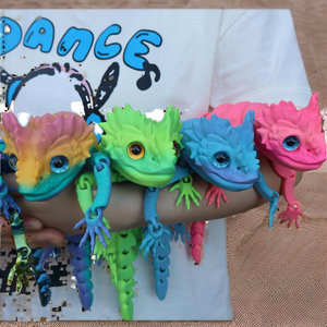 Modelo de animal simulado de lagarto grande articulado y móvil, impreso en 3D, de gran éxito transfronterizo, para modelo de maternidad 041, para edades de 13 a 24 años - Product Image 2