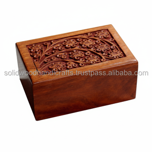 Caja de urna de madera para cenizas de mascotas, urnas de cremación de madera para cenizas de gatos y perros, urnas de recuerdo a bajo precio - Product Image 1