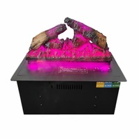 Bûches artificielles en polyrésine faites à la main OEM pour insert de cheminée électrique