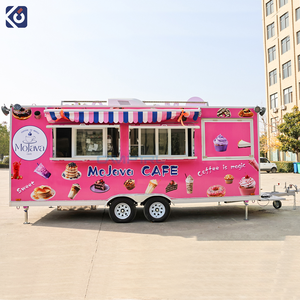 CAMPTRL Remorque alimentaire mobile entièrement équipée, cuisine conteneurisée commerciale, camion de restauration rapide de rue, remorque de concession de pizzas - Product Image 5