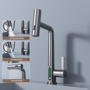 Robinet mitigeur sanitaire de <span class=keywords><strong>cuisine</strong></span> intelligent avec pulvérisateur Robinet de <span class=keywords><strong>cuisine</strong></span> avec cascade Robinet d'évier de <span class=keywords><strong>cuisine</strong></span> - Product Image 3
