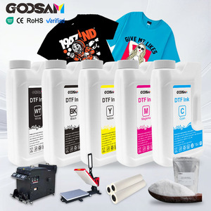 Encre DTF universelle CMYK blanche 1000 ml à base d'eau pour impression numérique directe sur film par transfert thermique, vente en gros en vrac - Product Image 3