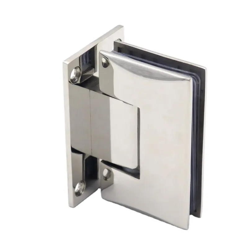 Hinge Hardware Competitive Price 304 Stainless Steel Shower Door Glass Bathroom Wall Mounted,glass to Glass 3 Years IK-6004 SSS