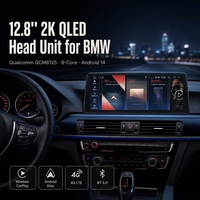 Head Unit Mobil 12.8 Inch 2K QLED untuk BMW Android 14 8 Core QCM6125 4G LTE Wireless CarPlay Android Auto 5G WiFi GPS
