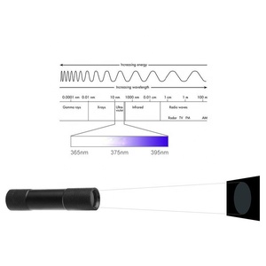 <span class=keywords><strong>Lampe</strong></span> torche UV <span class=keywords><strong>portable</strong></span> en aluminium QXMOVING à piles AA, <span class=keywords><strong>lumière</strong></span> <span class=keywords><strong>noire</strong></span> industrielle 365 nm, <span class=keywords><strong>lampe</strong></span> UV pour le bois - Product Image 2