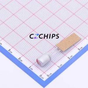 ตัวเก็บประจุแบบแข็งชนิด Through Hole (THT) รุ่น FP-6R3RE821M-S8JT ขนาด D6.3xL8 มม. ความจุ 820uF 20% แรงดัน 6.3V กระแสไฟ 4.7A ความถี่ 100kHz - Product Image 1