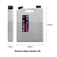 Ember Isi Ulang Air Akuarium Red Sea ReefCan Modern Box, Tutup Plastik Transparan Putih, Skala Level Air 18L/40L, Garansi 1 Tahun