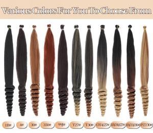 Venta al por mayor de cabello de ganchillo para mujer, 18 pulgadas, 1 hebra/paquete, materiales de fibra de alta temperatura, cabello rizado francés con ondas sueltas estilo diosa - Product Image 6